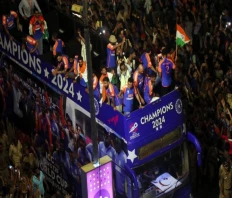 Indians celebrated Team India's Win in Mumbai with a victory parade