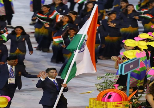 India's flag-bearers for the Paralympic closing ceremony are Harvinder and Preeti.