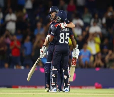 Aaron Jones Stars as USA Thumps Canada in T20 World Cup Debut
