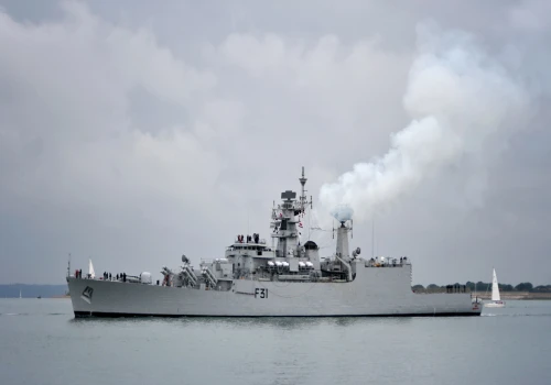 Fire Severely Damages INS Brahmaputra, the Ship Lying on Its Side; one Sailor Missing