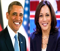 The former American Democratic President, Barack Obama, is secretly supporting Kamala Harris.