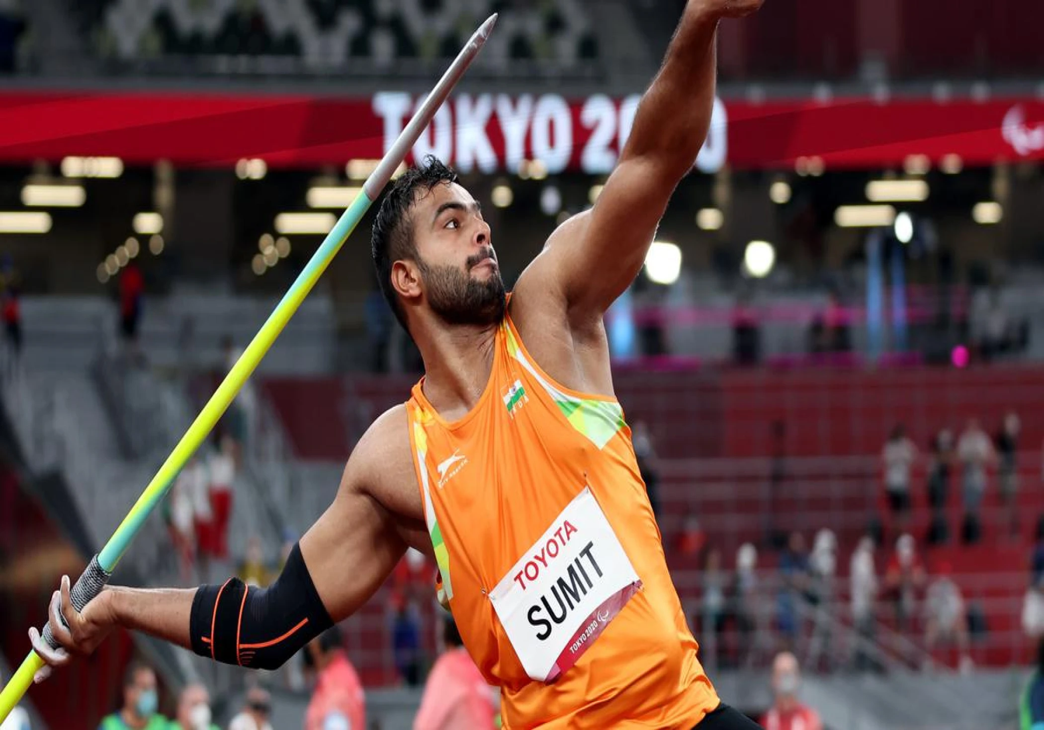 Sumit Antil wins gold in the javelin and defends her title in Paris, shattering the Paralympic record.