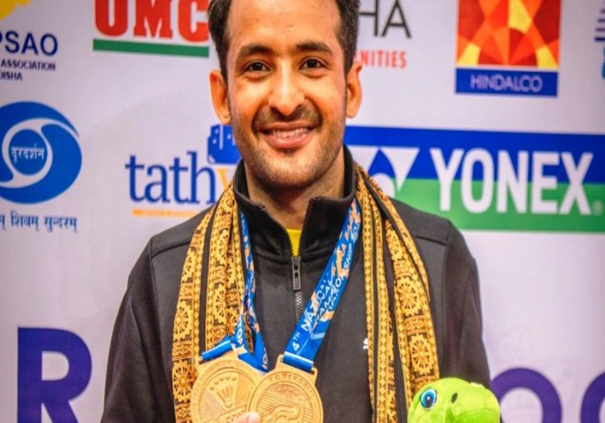 Nitesh Kumar wins gold in badminton at the Paralympic Games, making India the second-place finisher.