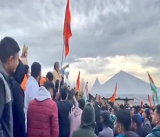 Canadian Hindus Protest in Brampton Following Khalistani Attack on Hindu Temple