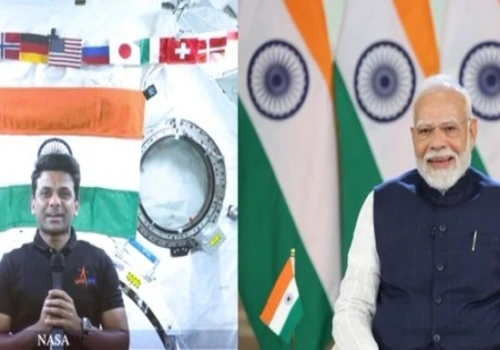 PM Modi Interacts with Group Captain Shubhanshu Shukla in a Moment of Pride