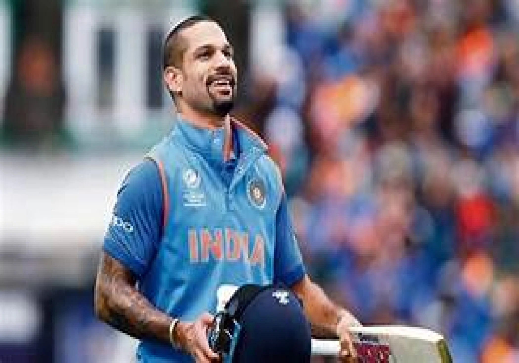 Shikhar Dhawan, a former opener for India, ends his day.